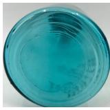 Set of 4 Vintage Ball Perfect Mason Blue Jars with Zinc Lids Set of 4 Vintage Ball Perfect Mason Blue Jars with Zinc Lids