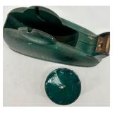 Vintage Cast Iron Tape Dispenser and String Holder Set Vintage Cast Iron Tape Dispenser and String Holder Set