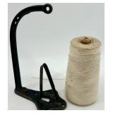 Vintage Cast Iron Tape Dispenser and String Holder Set Vintage Cast Iron Tape Dispenser and String Holder Set