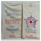Set of 2 Vintage 49 lb Flour Sacks Sheffields Best and Starsota Set of 2 Vintage 49 lb Flour Sacks Sheffields Best and Starsota