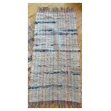 Set of 4 Woven Area Rugs with Striped and Checkered Patterns Set of 4 Woven Area Rugs with Striped and Checkered Patterns