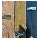 Collection of 10 Vintage Silk and Designer Neckties with Pocket Squares Collection of 10 Vintage Silk and Designer Neckties with Pocket Squares