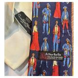 Collection of 10 Vintage Silk and Designer Neckties with Pocket Squares Collection of 10 Vintage Silk and Designer Neckties with Pocket Squares