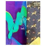 Collection of 10 Vintage Silk and Designer Neckties with Pocket Squares Collection of 10 Vintage Silk and Designer Neckties with Pocket Squares