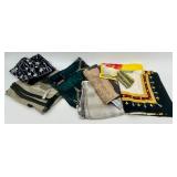 Set of 8 Silk Scarves Including Anne Klein and Various Patterns Set of 8 Silk Scarves Including Anne Klein and Various Patterns