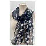 Set of 8 Silk Scarves Including Anne Klein and Various Patterns Set of 8 Silk Scarves Including Anne Klein and Various Patterns