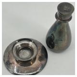 Collection of Vintage Silverplate Communion Pieces Including Chalice, Cruet, and Patens Collection of Vintage Silverplate Communion Pieces Including Chalice, Cruet, and Patens