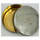 Collection of Vintage Silverplate Communion Pieces Including Chalice, Cruet, and Patens Collection of Vintage Silverplate Communion Pieces Including Chalice, Cruet, and Patens