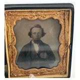 Collection of 4 Antique Daguerreotype Portrait Photographs in Ornate Cases Collection of 4 Antique Daguerreotype Portrait Photographs in Ornate Cases