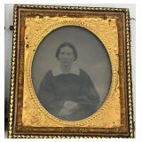 Collection of 4 Antique Daguerreotype Portrait Photographs in Ornate Cases Collection of 4 Antique Daguerreotype Portrait Photographs in Ornate Cases