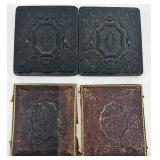 Collection of 4 Antique Daguerreotype Portrait Photographs in Ornate Cases Collection of 4 Antique Daguerreotype Portrait Photographs in Ornate Cases