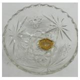 Anchor Hocking Early American Prescut Glass Sectional Serving Tray Set with Stand Anchor Hocking Early American Prescut Glass Sectional Serving Tray Set with Stand