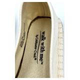 Walk With Me by Coldwater Creek Ladybug Espadrille Shoes, Size 7M, Ivory Walk With Me by Coldwater Creek Ladybug Espadrille Shoes, Size 7M, Ivory