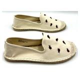 Walk With Me by Coldwater Creek Ladybug Espadrille Shoes, Size 7M, Ivory Walk With Me by Coldwater Creek Ladybug Espadrille Shoes, Size 7M, Ivory