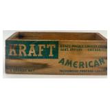 Vintage Kraft Wooden Cheese Crate with 2 Glass Storage Jars Vintage Kraft Wooden Cheese Crate with 2 Glass Storage Jars
