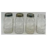 Collection of Vintage Ball and Atlas Glass Mason Jars with Lids Collection of Vintage Ball and Atlas Glass Mason Jars with Lids
