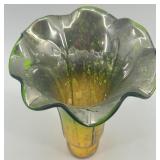 Set of 5 Vintage Mercury Glass Epergne Trumpet Vases Set of 5 Vintage Mercury Glass Epergne Trumpet Vases