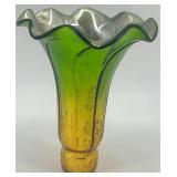 Set of 5 Vintage Mercury Glass Epergne Trumpet Vases Set of 5 Vintage Mercury Glass Epergne Trumpet Vases