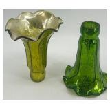 Set of 5 Vintage Mercury Glass Epergne Trumpet Vases Set of 5 Vintage Mercury Glass Epergne Trumpet Vases