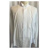 Oscar de la Renta Formal White Tuxedo Shirt and 2 matching Vests, Size 17/34 Oscar de la Renta Formal White Tuxedo Shirt and 2 matching Vests, Size 17/34