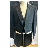 After Six Black Tuxedo with Tails, Vest, and 2 Pairs of Pants After Six Black Tuxedo with Tails, Vest, and 2 Pairs of Pants