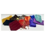 Collection of 12 Vintage Scarves - Silk, Nylon, Rayon & More Assorted Styles Collection of 12 Vintage Scarves - Silk, Nylon, Rayon & More Assorted Styles