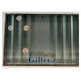 Vintage Gillette Metal Store Counter Display Case Vintage Gillette Metal Store Counter Display Case