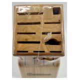 Wusthof Wooden Knife Block with Multiple Slots - NIB Wusthof Wooden Knife Block with Multiple Slots - NIB