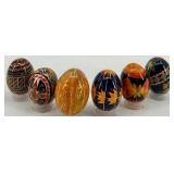 Set of 6 Hand-Painted Ukrainian Pysanky Eggs Set of 6 Hand-Painted Ukrainian Pysanky Eggs