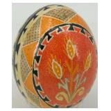 Set of 6 Handcrafted Ukrainian Pysanka Eggs with Traditional Designs Set of 6 Handcrafted Ukrainian Pysanka Eggs with Traditional Designs