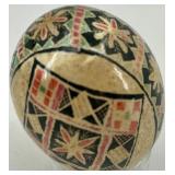 Set of 6 Handcrafted Ukrainian Pysanka Eggs with Traditional Designs Set of 6 Handcrafted Ukrainian Pysanka Eggs with Traditional Designs
