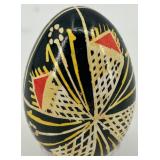 Set of 6 Handcrafted Ukrainian Pysanka Eggs with Traditional Designs Set of 6 Handcrafted Ukrainian Pysanka Eggs with Traditional Designs