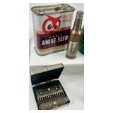 Vintage Collectibles Lot: North Bros Ice Shaver, Matchbooks, Tin Containers & More Vintage Collectibles Lot: North Bros Ice Shaver, Matchbooks, Tin Containers & More