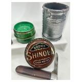 Vintage Collectibles Lot: North Bros Ice Shaver, Matchbooks, Tin Containers & More Vintage Collectibles Lot: North Bros Ice Shaver, Matchbooks, Tin Containers & More
