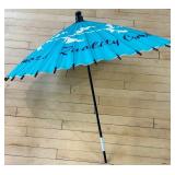 Geisha Brand Decorative Asian Umbrella with Blue Floral Design Geisha Brand Decorative Asian Umbrella with Blue Floral Design