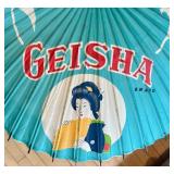 Geisha Brand Decorative Asian Umbrella with Blue Floral Design Geisha Brand Decorative Asian Umbrella with Blue Floral Design