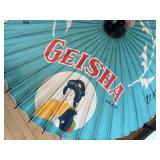 Geisha Brand Decorative Asian Umbrella with Blue Floral Design Geisha Brand Decorative Asian Umbrella with Blue Floral Design
