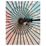 Geisha Brand Decorative Asian Umbrella with Blue Floral Design Geisha Brand Decorative Asian Umbrella with Blue Floral Design