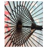 Geisha Brand Decorative Asian Umbrella with Blue Floral Design Geisha Brand Decorative Asian Umbrella with Blue Floral Design