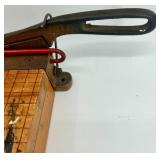 Vintage Ingento Guillotine Paper Cutter with Wooden Base Vintage Ingento Guillotine Paper Cutter with Wooden Base