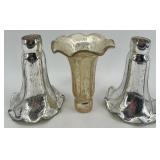 Set of 5 Antique Mercury Glass Lamp Shade Covers Set of 5 Antique Mercury Glass Lamp Shade Covers