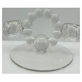 Set of 5 Crystal Candle Holders Including Lead Crystal Designs including New Martinsville by Viking Glass Set of 5 Crystal Candle Holders Including Lead Crystal Designs including New Martinsville by Viking Glass