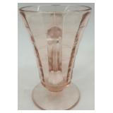 Arcoroc Hocking Pink Depression Glass Tea Set with Creamer, Sugar, 4 Cups and Saucers - Italy Arcoroc Hocking Pink Depression Glass Tea Set with Creamer, Sugar, 4 Cups and Saucers - Italy