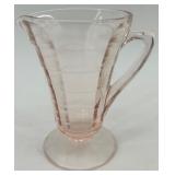 Arcoroc Hocking Pink Depression Glass Tea Set with Creamer, Sugar, 4 Cups and Saucers - Italy Arcoroc Hocking Pink Depression Glass Tea Set with Creamer, Sugar, 4 Cups and Saucers - Italy