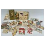Collection of Vintage Antique Calling Cards and Die-Cut Greeting Cards Collection of Vintage Antique Calling Cards and Die-Cut Greeting Cards