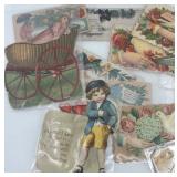 Collection of Vintage Antique Calling Cards and Die-Cut Greeting Cards Collection of Vintage Antique Calling Cards and Die-Cut Greeting Cards
