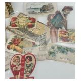 Collection of Vintage Antique Calling Cards and Die-Cut Greeting Cards Collection of Vintage Antique Calling Cards and Die-Cut Greeting Cards