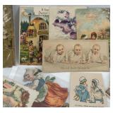 Collection of Vintage Antique Calling Cards and Die-Cut Greeting Cards Collection of Vintage Antique Calling Cards and Die-Cut Greeting Cards