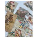 Collection of Vintage Antique Calling Cards and Die-Cut Greeting Cards Collection of Vintage Antique Calling Cards and Die-Cut Greeting Cards