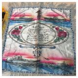 Set of 3 Vintage Souvenir Satin Scarves Puerto Rico Jamaica Naval USN Set of 3 Vintage Souvenir Satin Scarves Puerto Rico Jamaica Naval USN